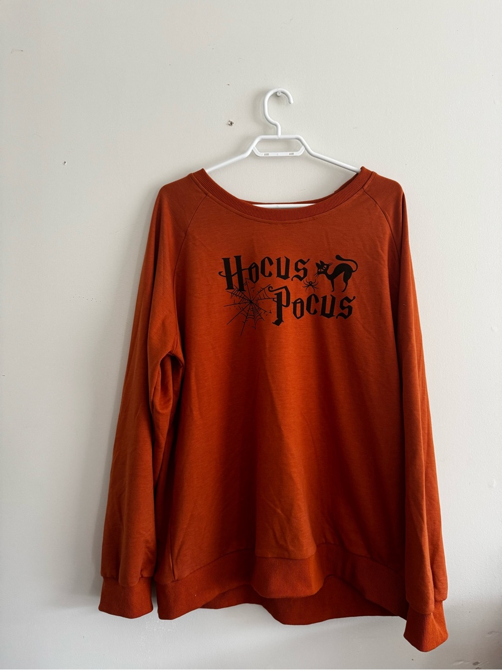 Hocus Pocus Graphic Sweatshirt - Rust Orange